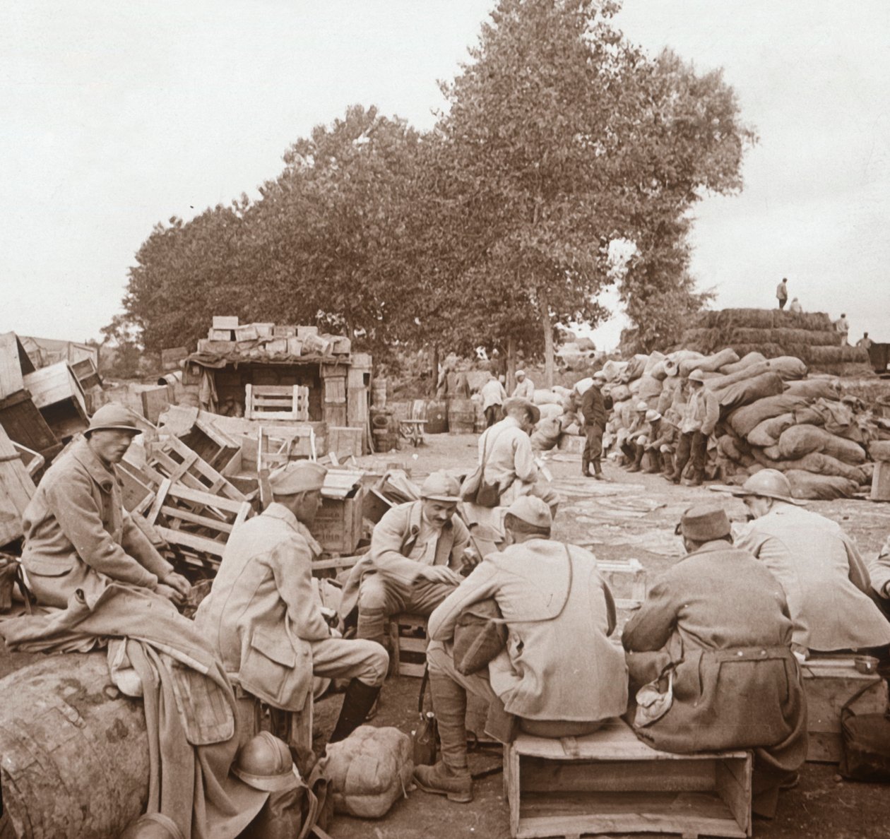 Leves, Genicourt, Észak-Franciaország, c1914-c1918 alkotó: Unbekannt