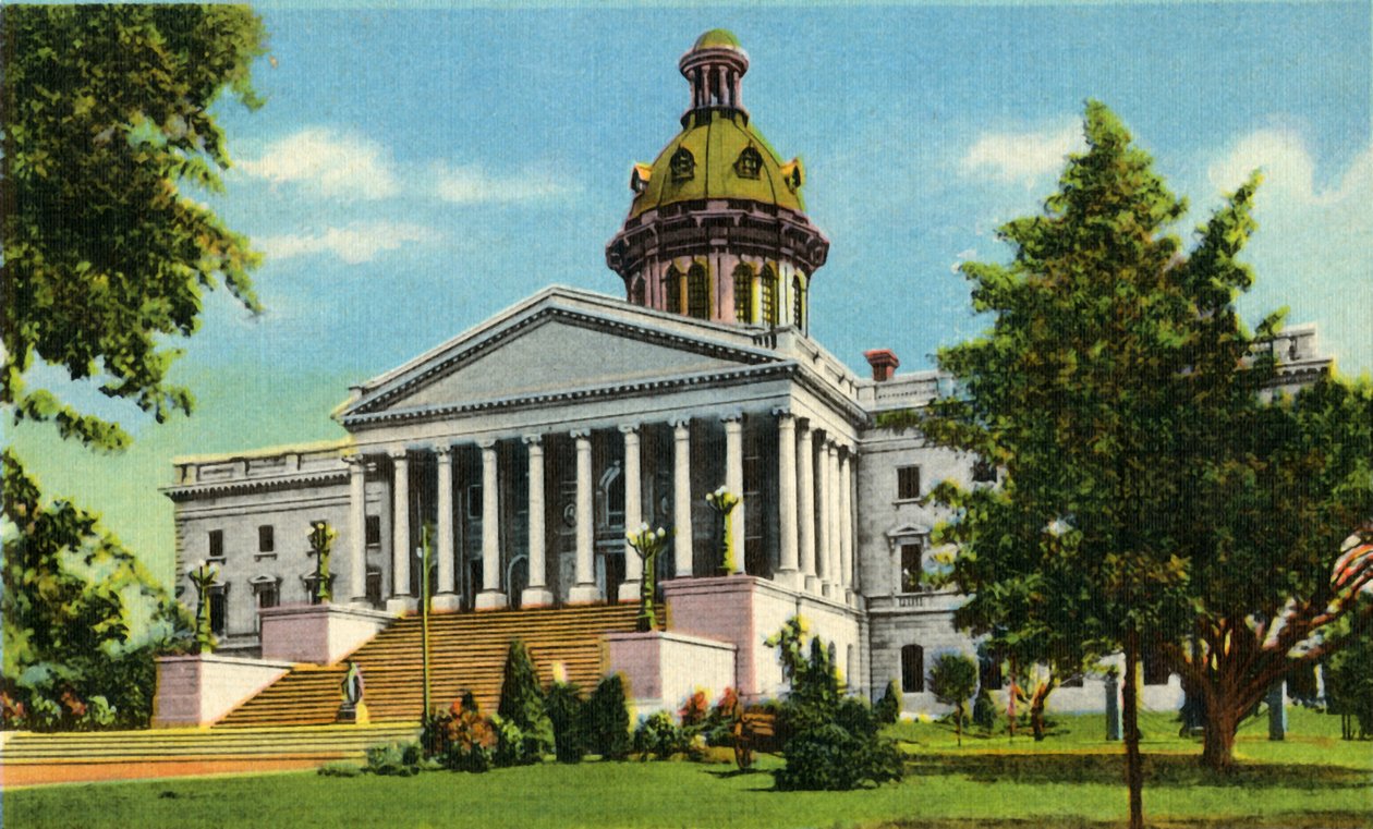 South Carolina State Capitol, Columbia, S.C., 1942. alkotó: Unbekannt