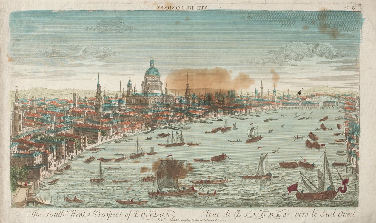 London Southwest Prospect, 1760. alkotó: Unbekannt