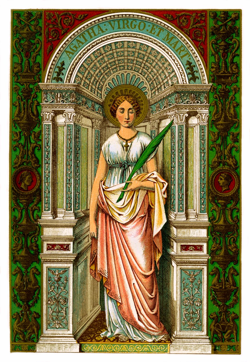 Szent Agatha, szűz és mártír, 1886 alkotó: Unbekannt