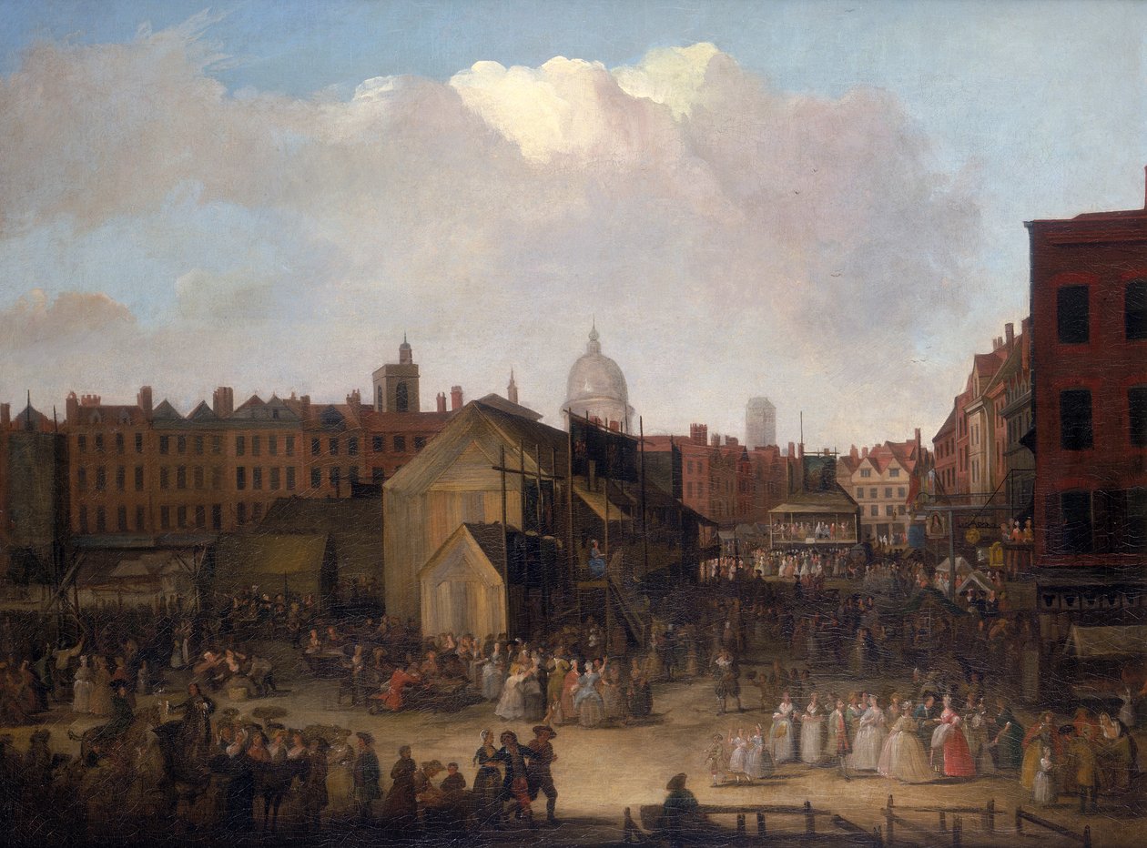 "Szent Bertalan vásár, Smithfield", c1737-c1743 alkotó: Unbekannt