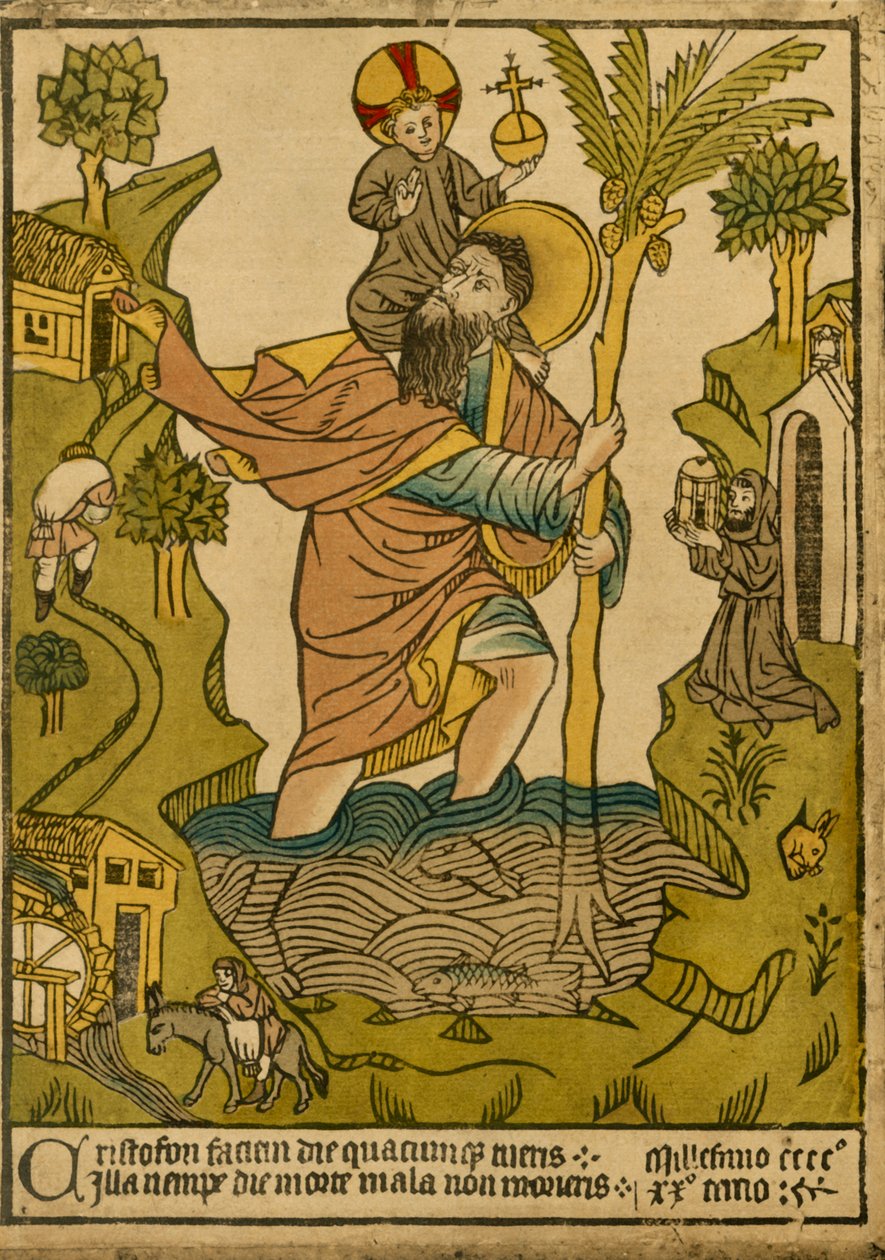 Szent Kristóf. 1423, 1915. alkotó: Unbekannt