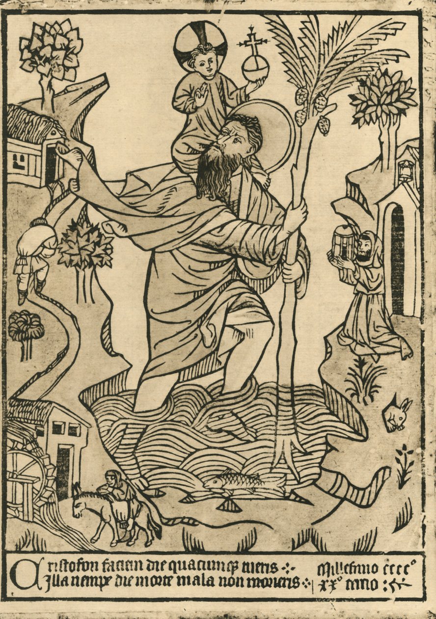 Szent Kristóf. 1423, 1915. alkotó: Unbekannt