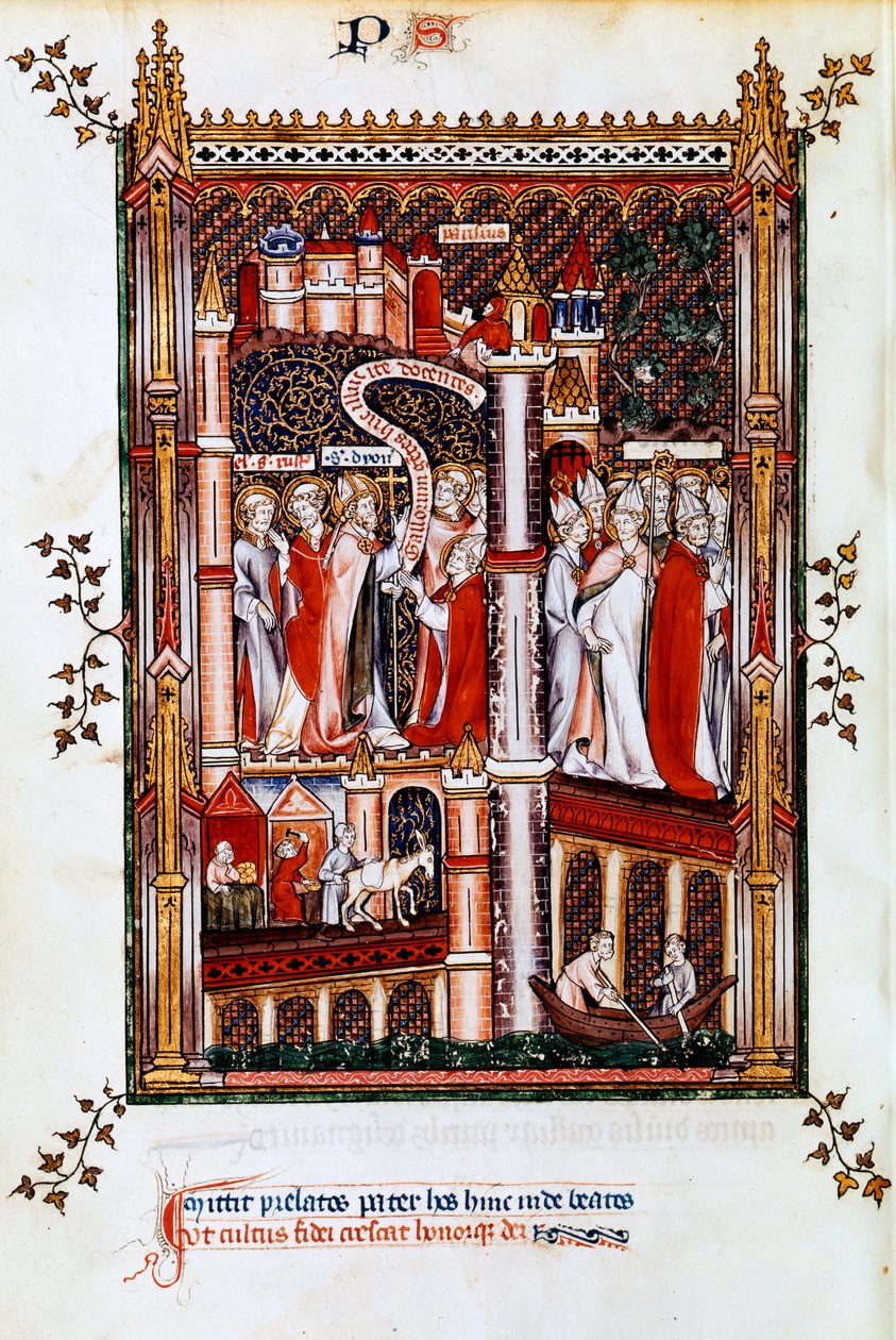 Szent Dénes misszionáriusokat küld ki, 1317 alkotó: Unbekannt