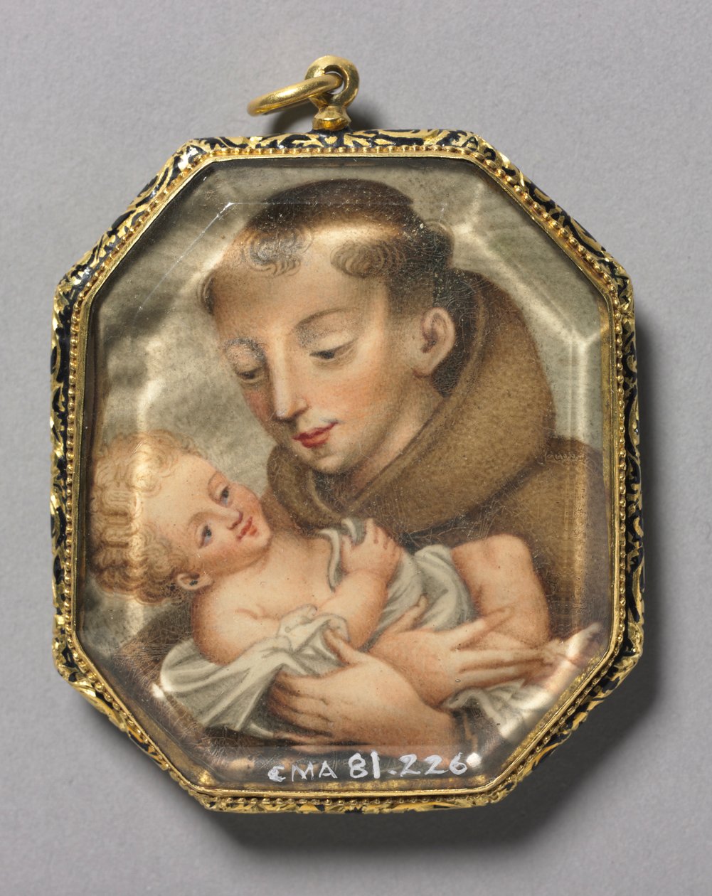 Szent Ferenc a gyermek Krisztussal verso, c. 1660. alkotó: Unbekannt