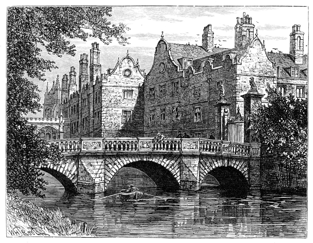 St Johns College, Cambridge, 1900 alkotó: Unbekannt