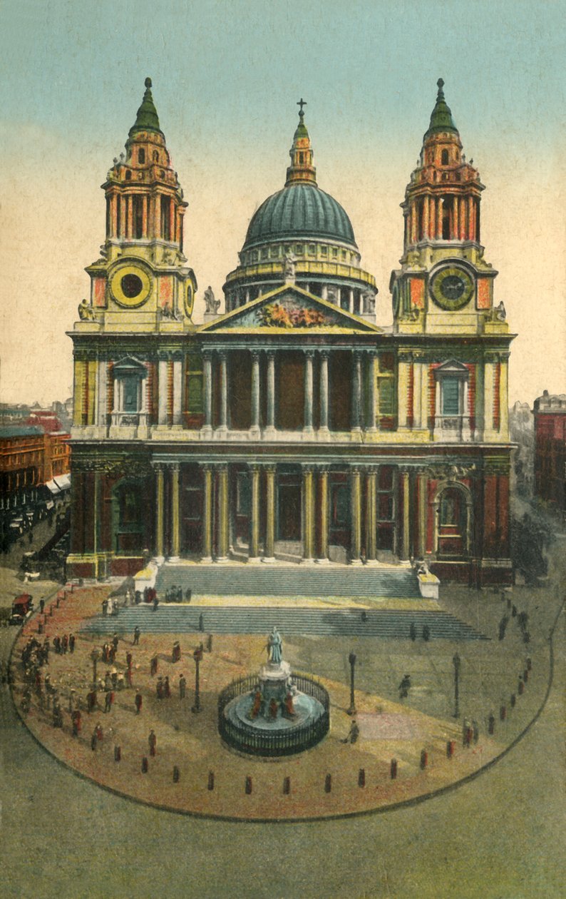 St. Pauls Cathedral, London, 1910. alkotó: Unbekannt
