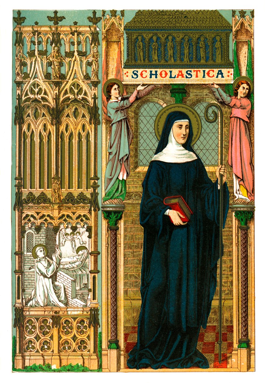 Szent Scholasztika, 1886 alkotó: Unbekannt