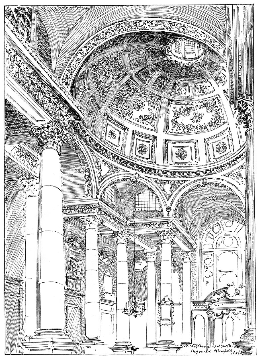 St Stephens Walbrook, 1899 alkotó: Unbekannt