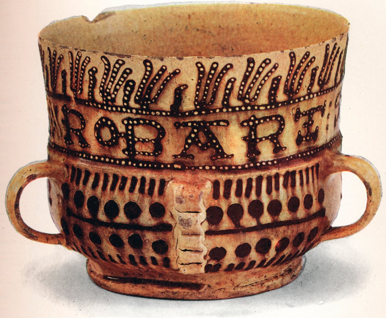 Staffordshire Slip Ware, 1909, 1914 alkotó: Unbekannt