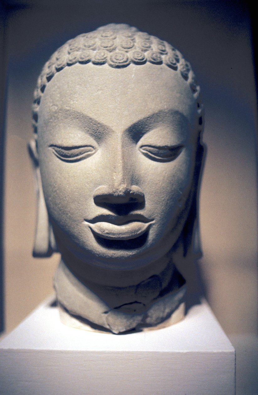 Buddha kőfeje, Gupta, India, V. század alkotó: Unbekannt