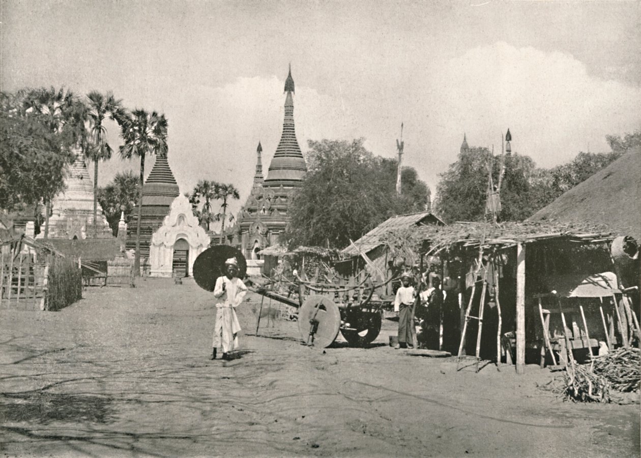 Utcai jelenet, Bhamo, 1900. alkotó: Unbekannt