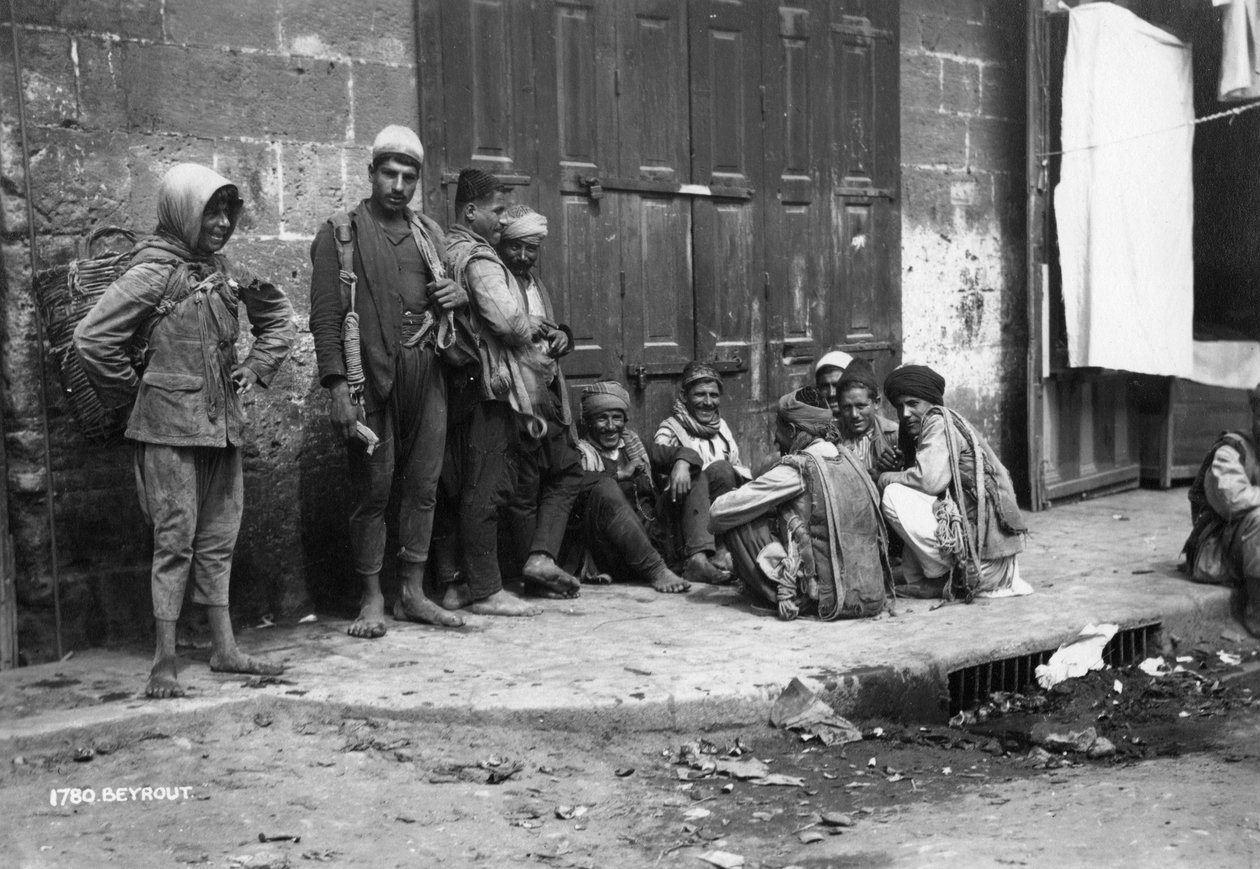 Utcai jelenet, Bejrút, Libanon, 1920-c1930-as évek alkotó: Unbekannt