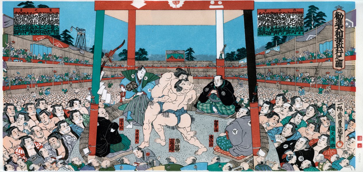 Szumó birkózás, Japán alkotó: Unbekannt