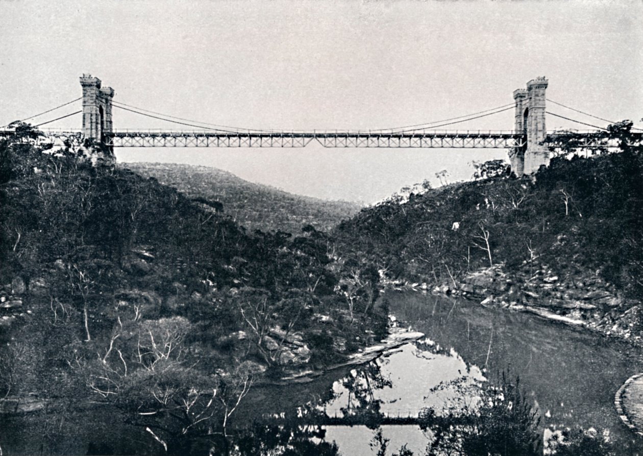 Függőhíd, Middle Harbour, c1900. alkotó: Unbekannt