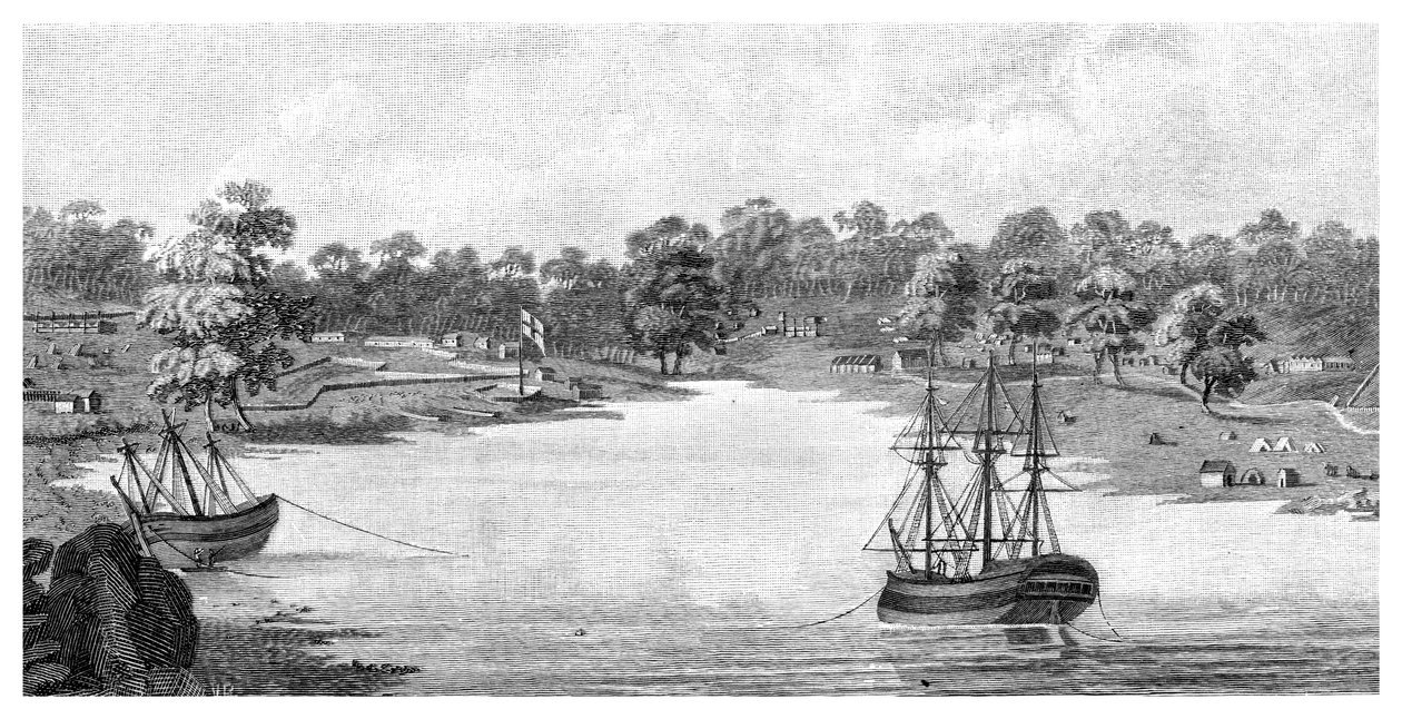 Sydney Cove, Új-Dél-Wales, Ausztrália, 1788, 1886 alkotó: Unbekannt