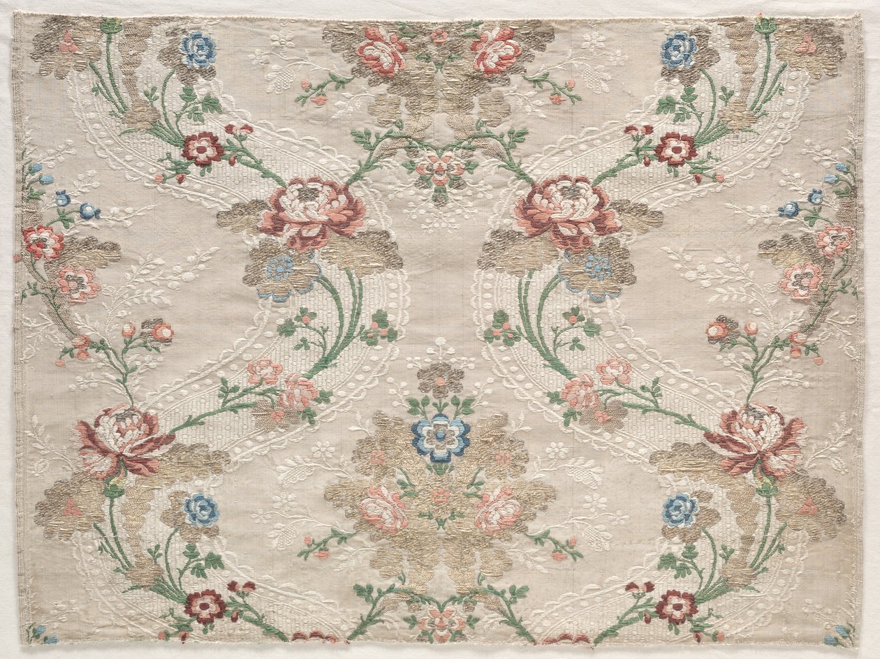 Taft-töredék, c. 1730. alkotó: Unbekannt