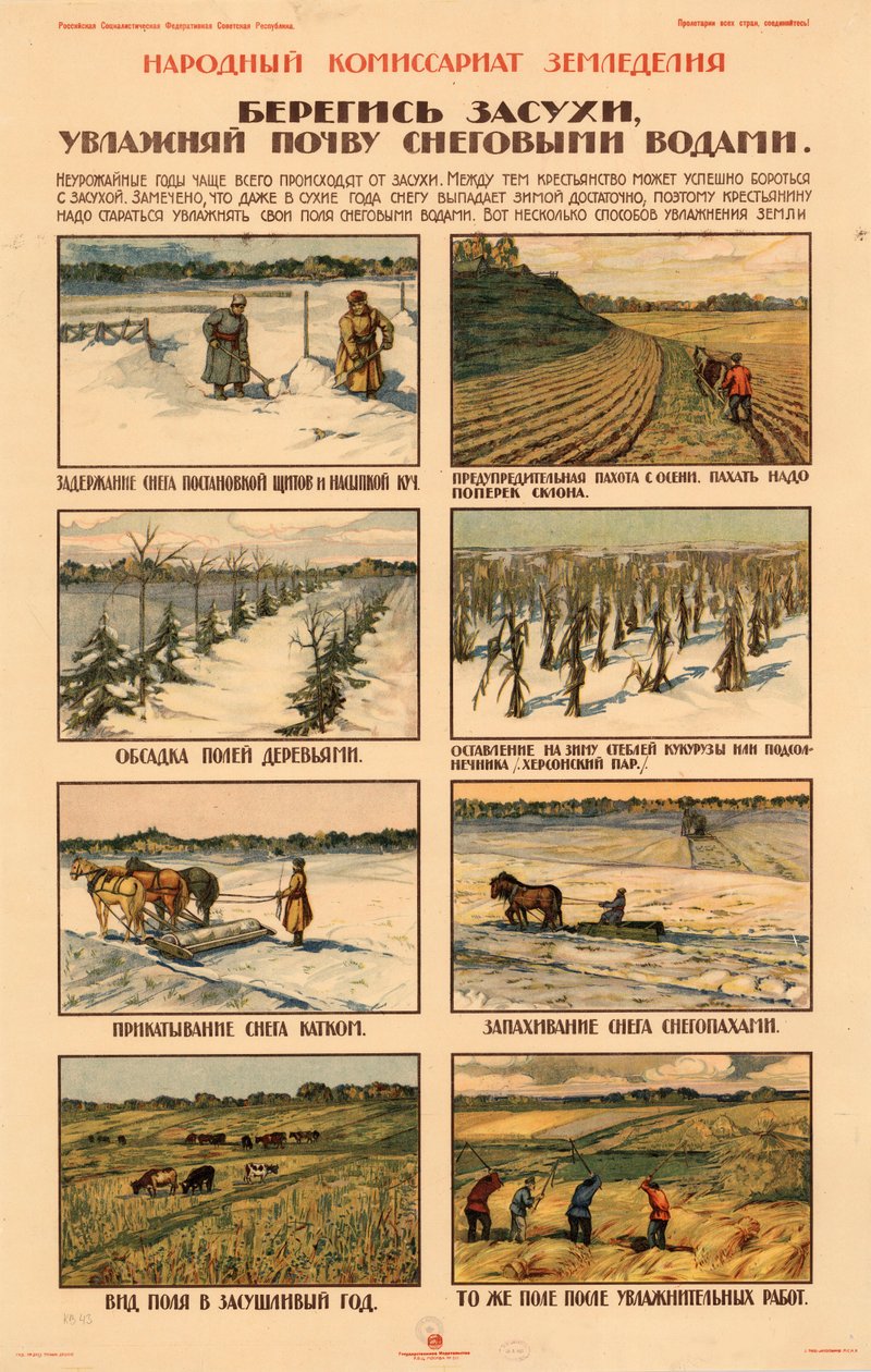 Tegyen óvintézkedéseket a szárazság ellen., kb. 1920-1921. alkotó: Unbekannt