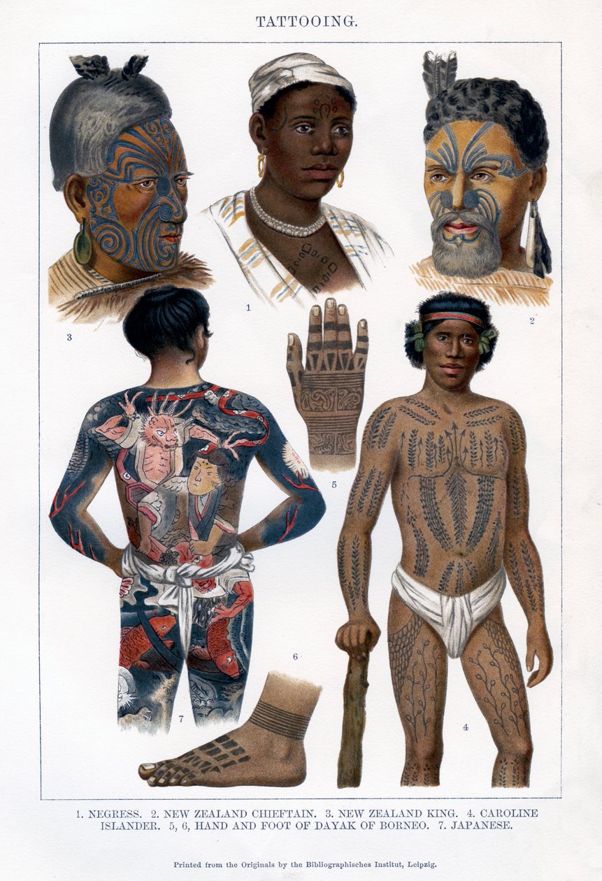 Tetoválás, 1800-1900 alkotó: Unbekannt