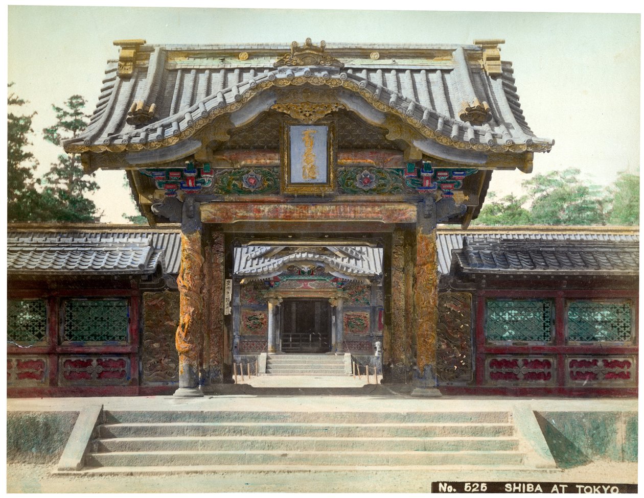Templomkapu, Shiba, Tokió, Japán, XX. század eleje alkotó: Unbekannt