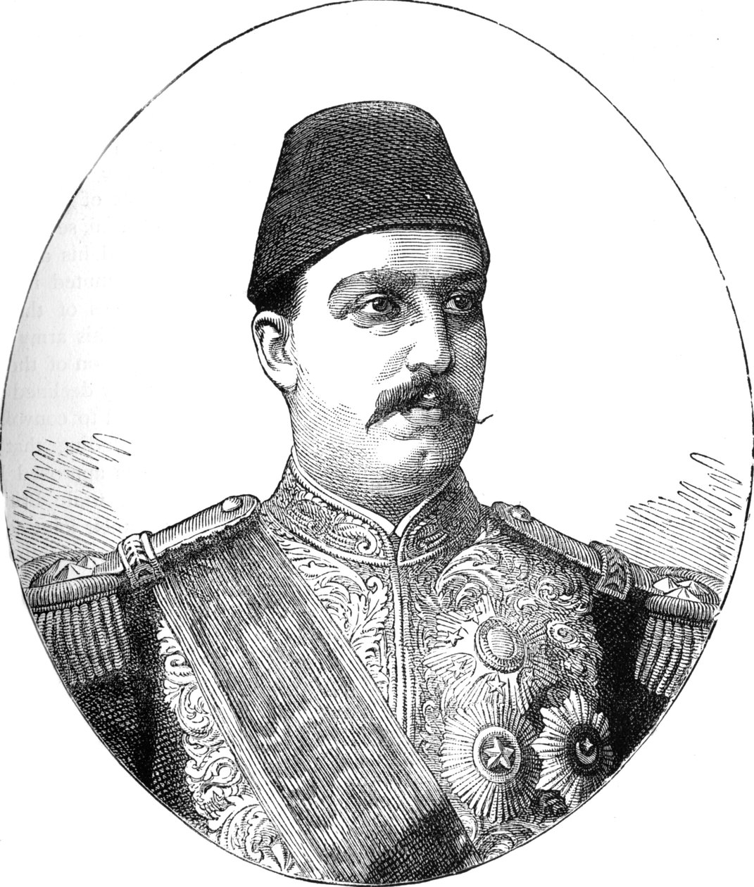 Tewfik, Egyiptom Khedive, 1882 alkotó: Unbekannt