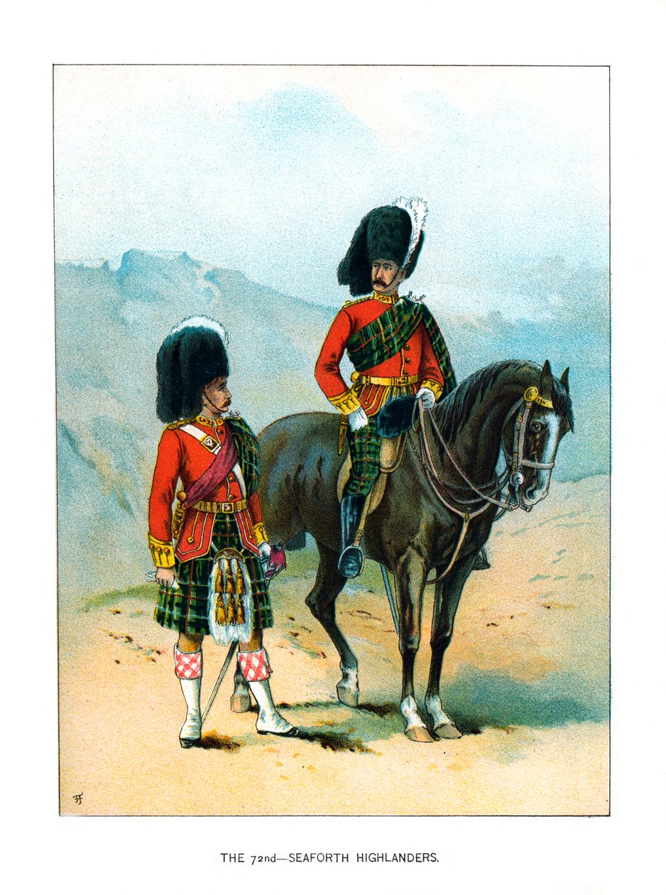 A 72. Seaforth Highlanders, 1890 alkotó: Unbekannt