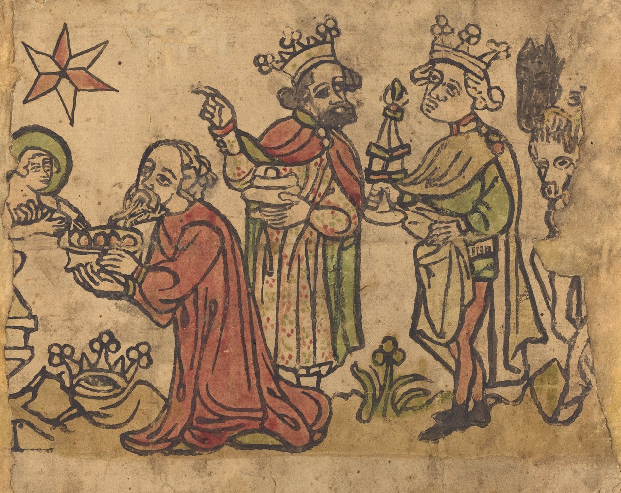 A mágusok imádása c. 14001430. alkotó: Unbekannt