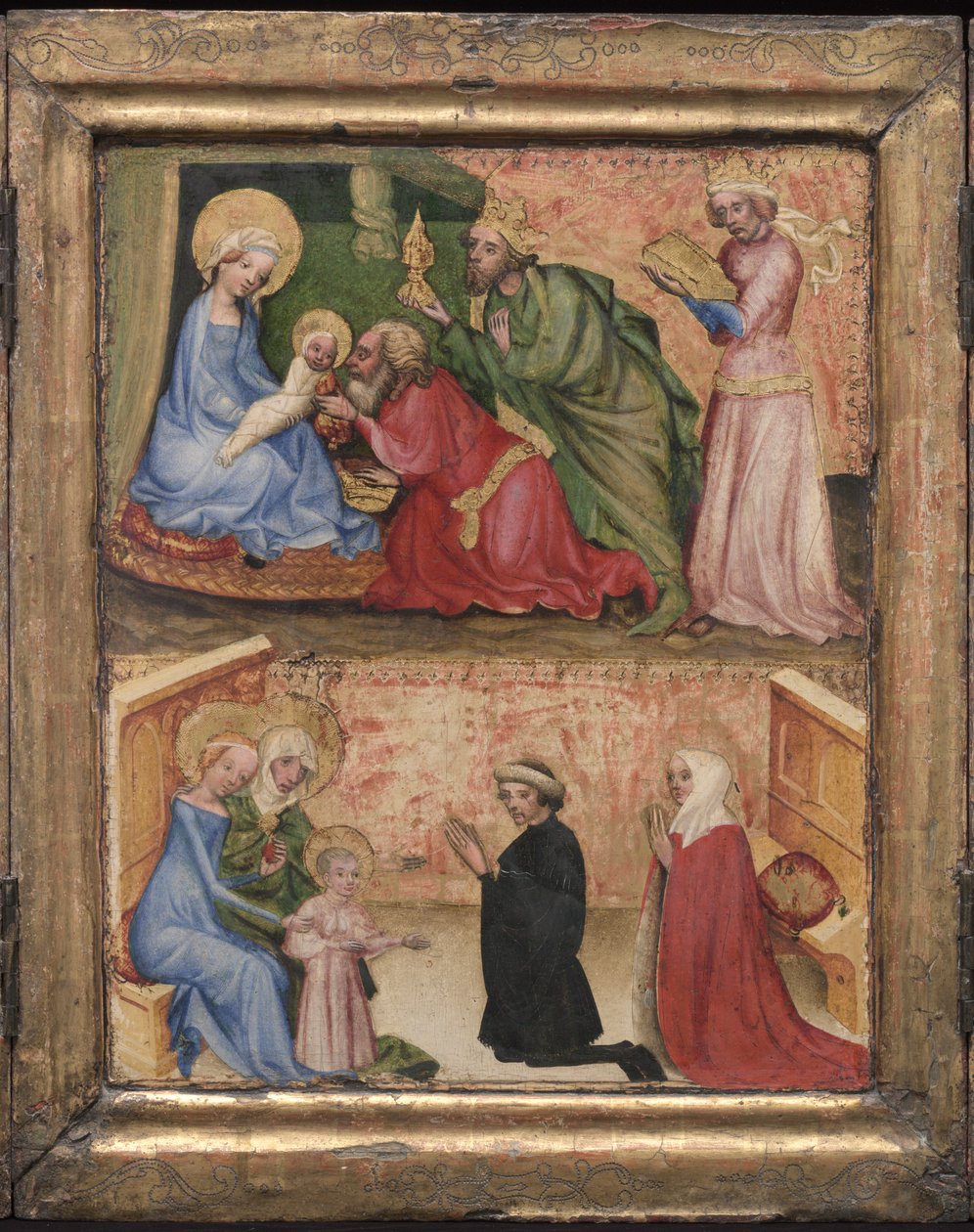 A mágusok imádása c. 1424. alkotó: Unbekannt