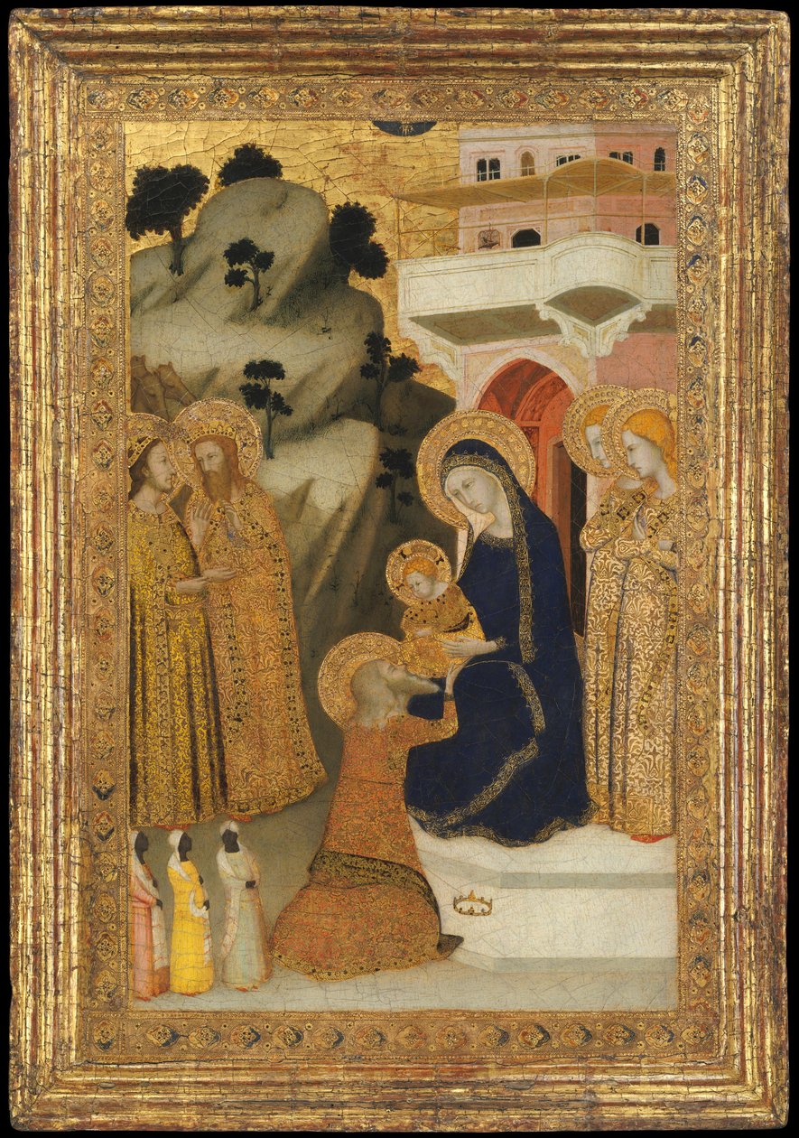 A mágusok imádása, kb. 1340-43. alkotó: Unbekannt