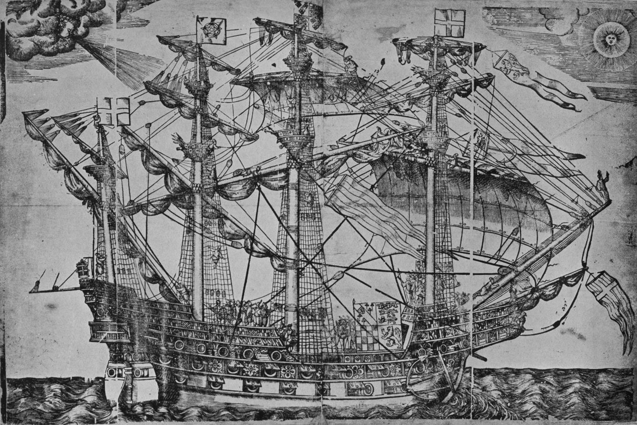 A királyi bárka, 1588 alkotó: Unbekannt