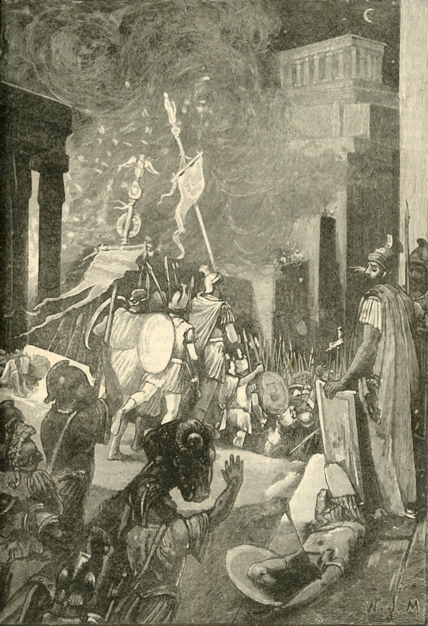 A támadás a karthágói fellegvár ellen, 1890. alkotó: Unbekannt