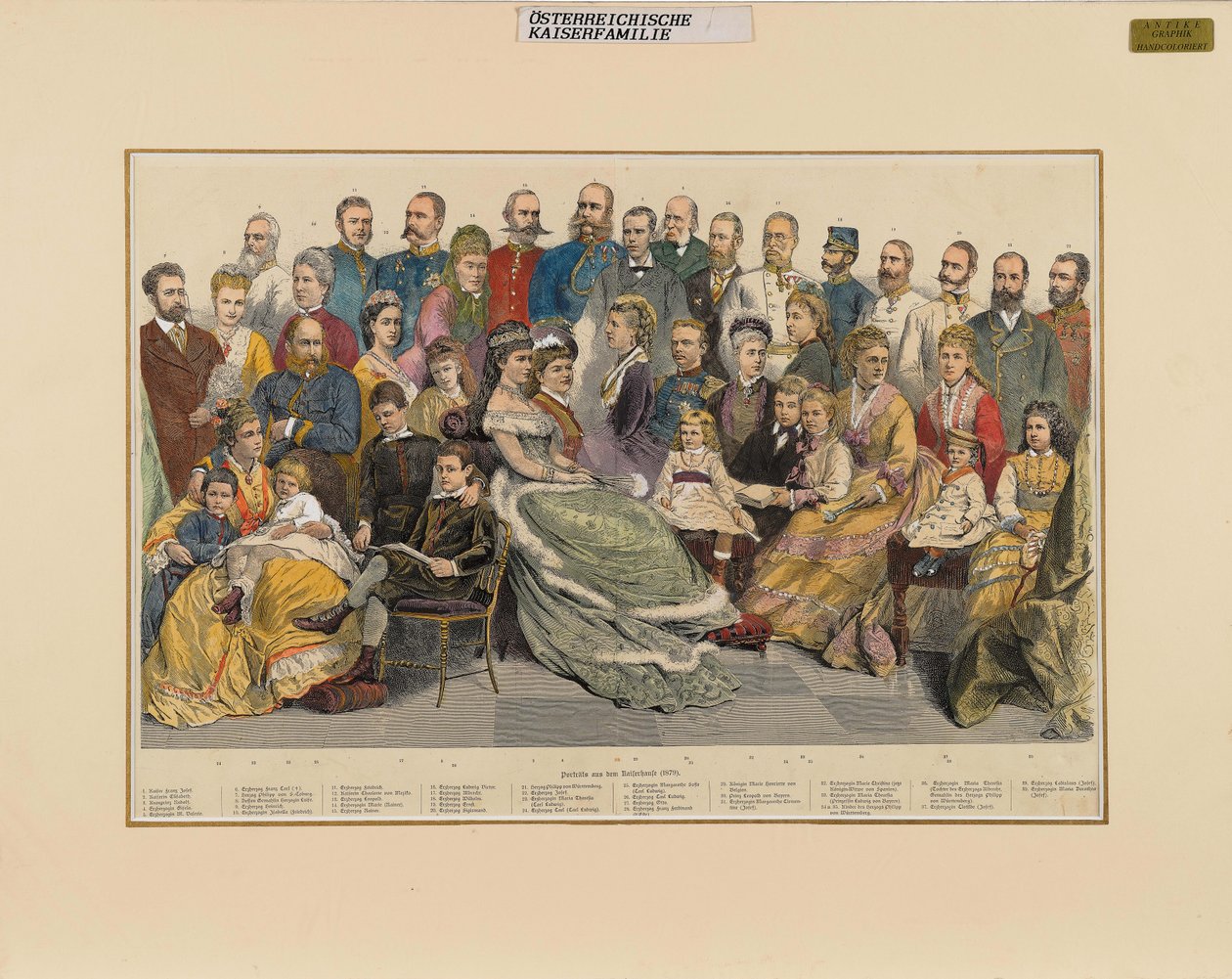 Az osztrák császári család, 1879. alkotó: Unbekannt
