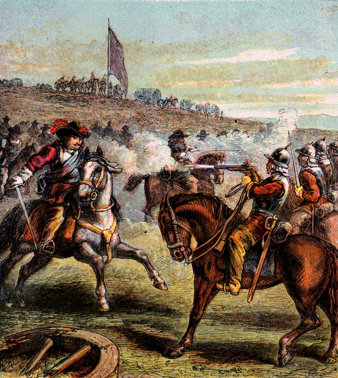 A Naseby-i csata, 1645, 1850 körül alkotó: Unbekannt