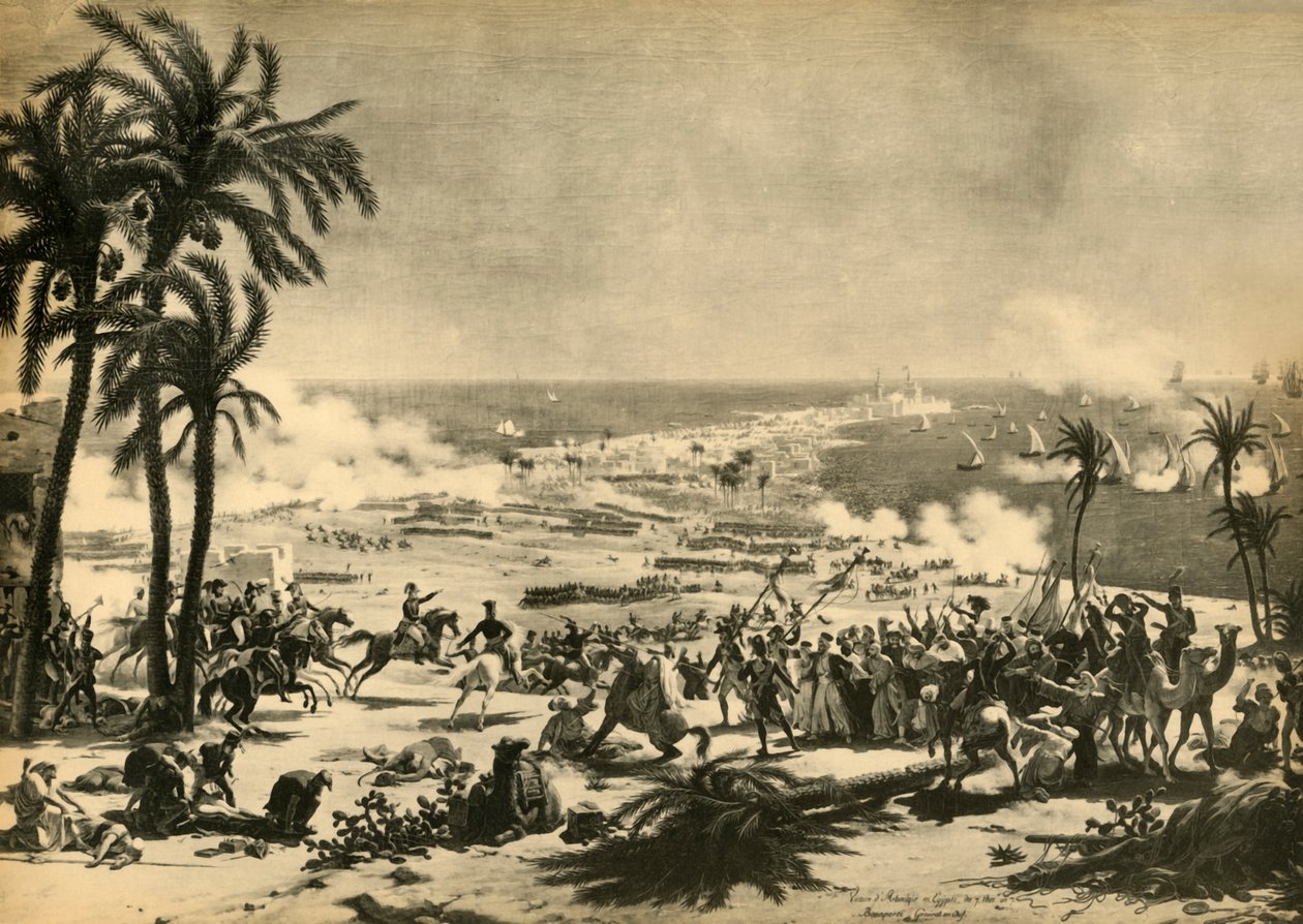 Az aboukiri csata, 1799. július 25., 1921. alkotó: Unbekannt