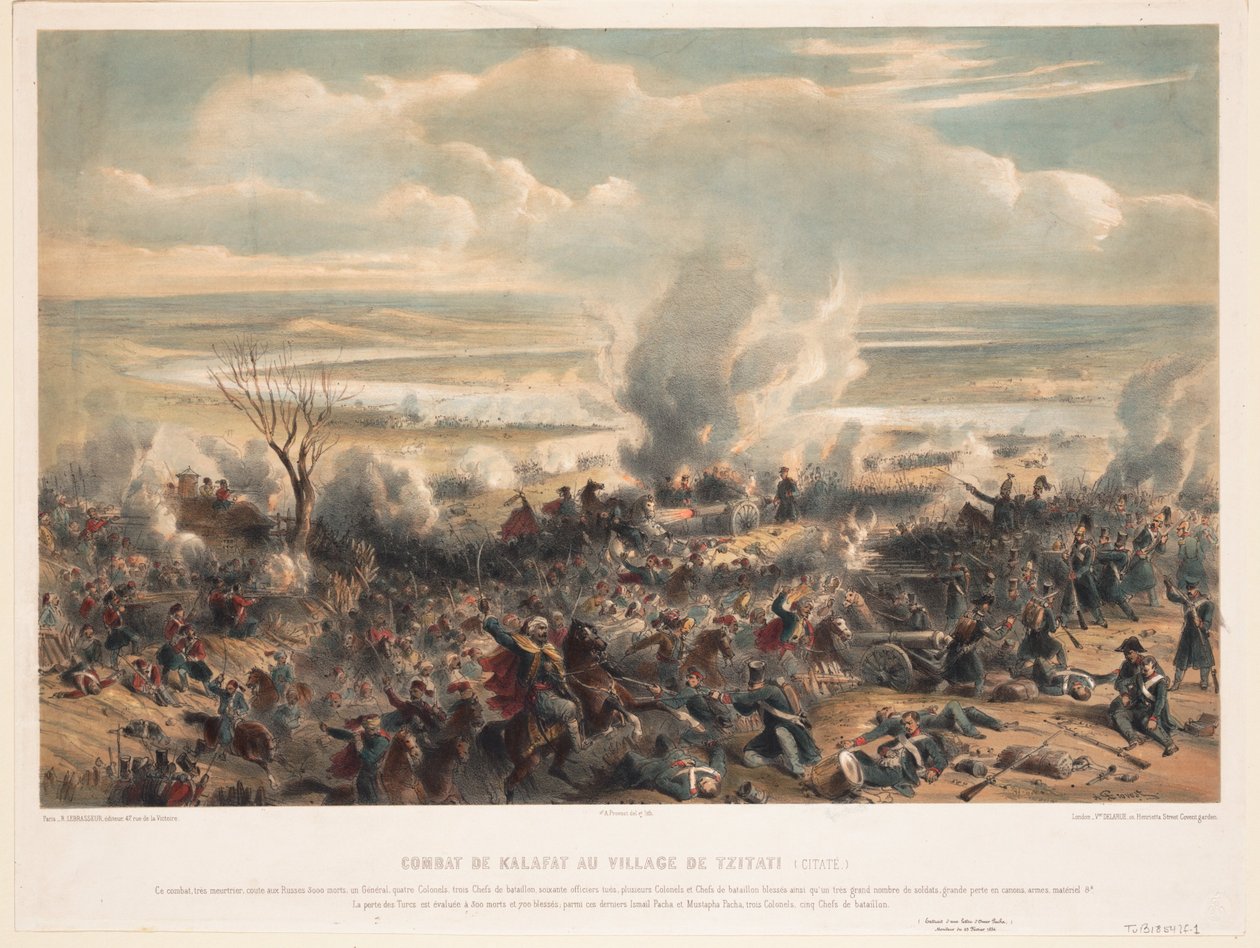A calafati csata 1854. januárjában alkotó: Unbekannt