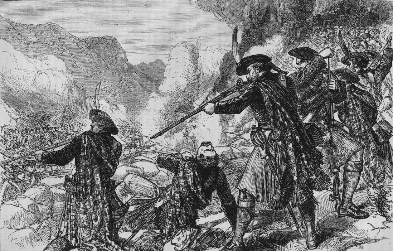 A glenshieli csata, 1719. június 10., 1880 alkotó: Unbekannt