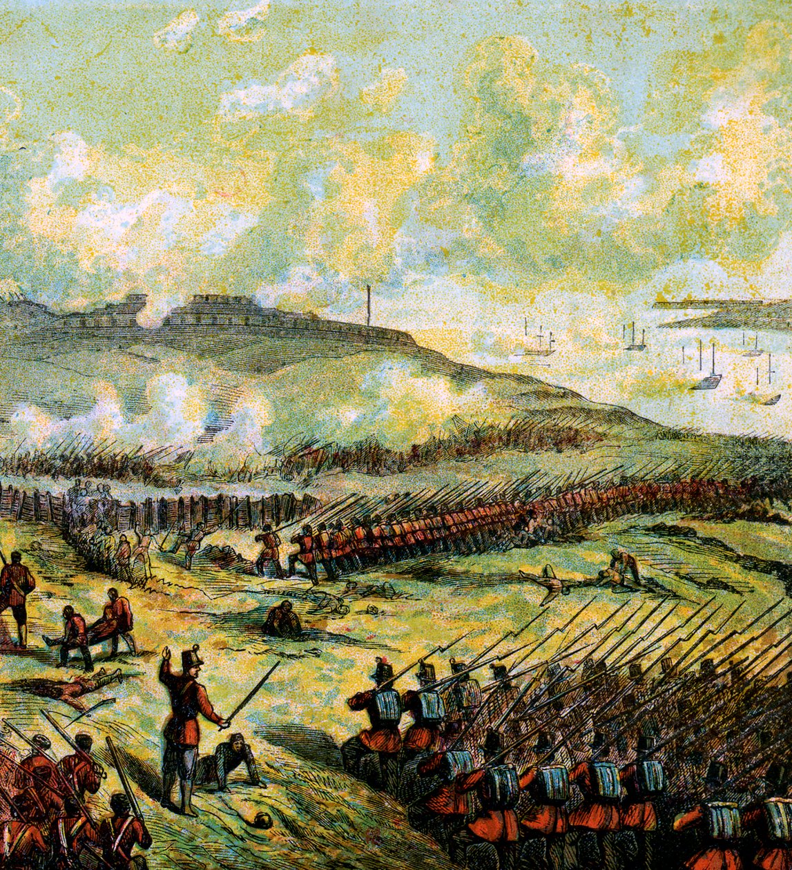 Az inkermani csata, 1854, 1850-es évek alkotó: Unbekannt