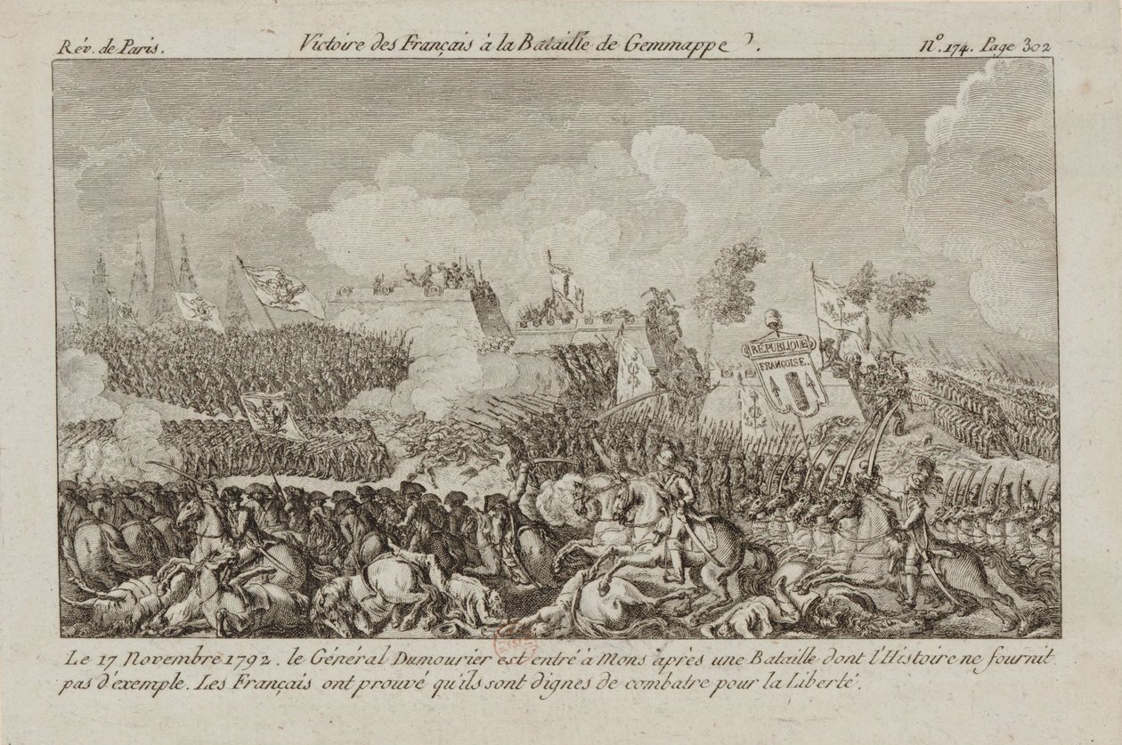 A jemappesi csata, 1792. alkotó: Unbekannt