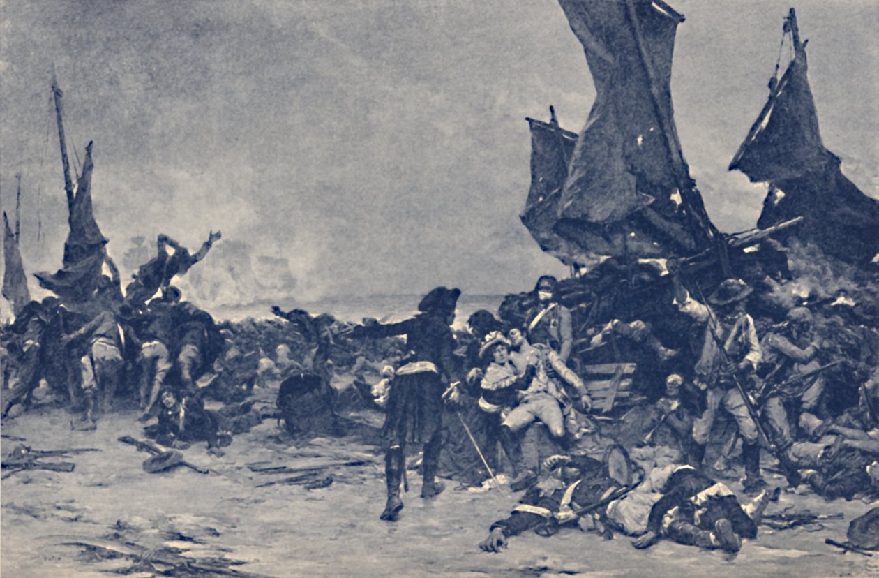 A quiberoni csata, 1795, 1896 alkotó: Unbekannt