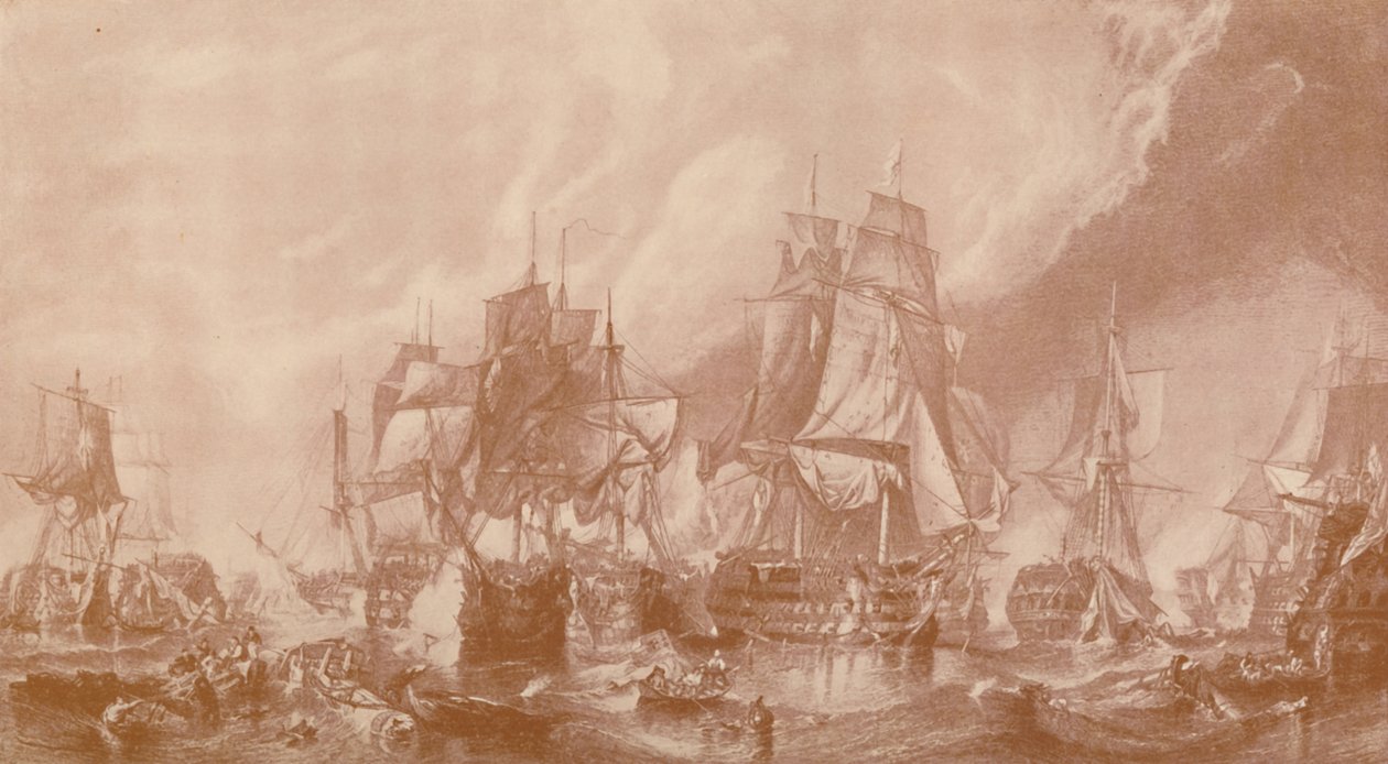 A trafalgari csata, 1805, 1896. alkotó: Unbekannt