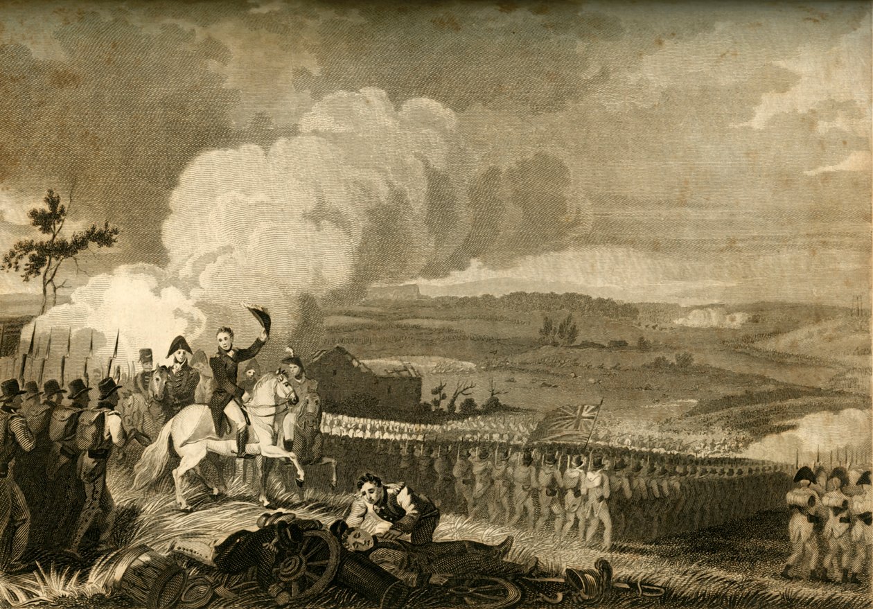 A waterlooi csata, 1815. június 18., 1816 alkotó: Unbekannt