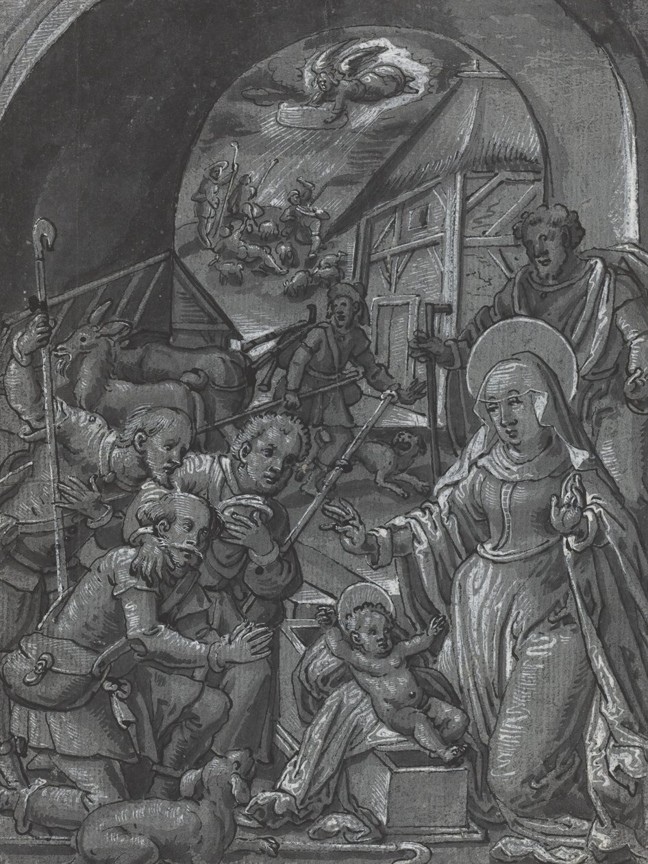 Krisztus születése [verso], c. 1600. alkotó: Unbekannt