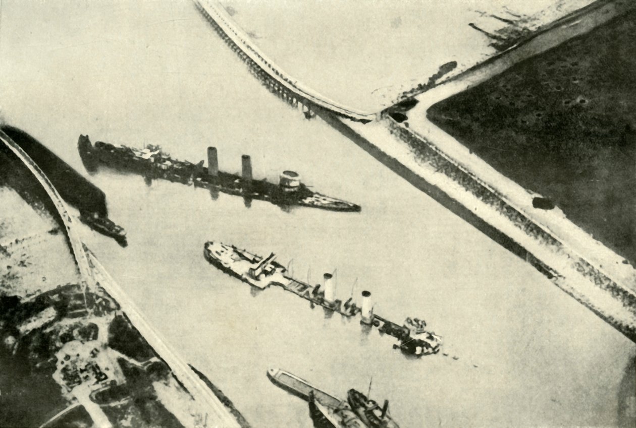Zeebrugge kikötőjének blokkolása, 1919. alkotó: Unbekannt