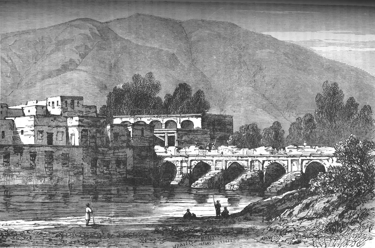A híd, Cabul, 1880 alkotó: Unbekannt