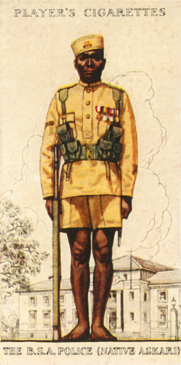 A brit dél-afrikai rendőrség bennszülött Askari, 1936. alkotó: Unbekannt