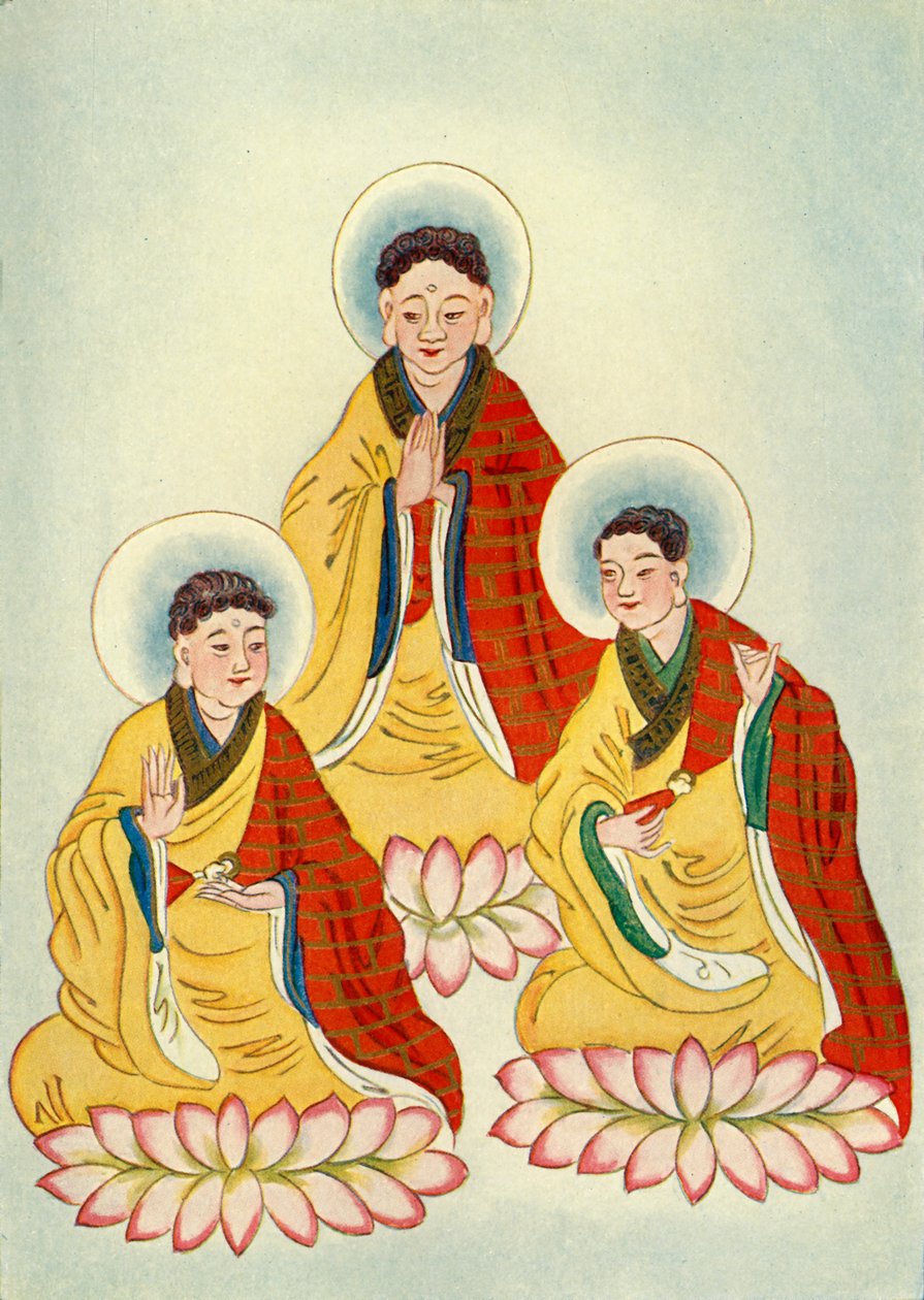 "A buddhista triász", 1922. alkotó: Unbekannt
