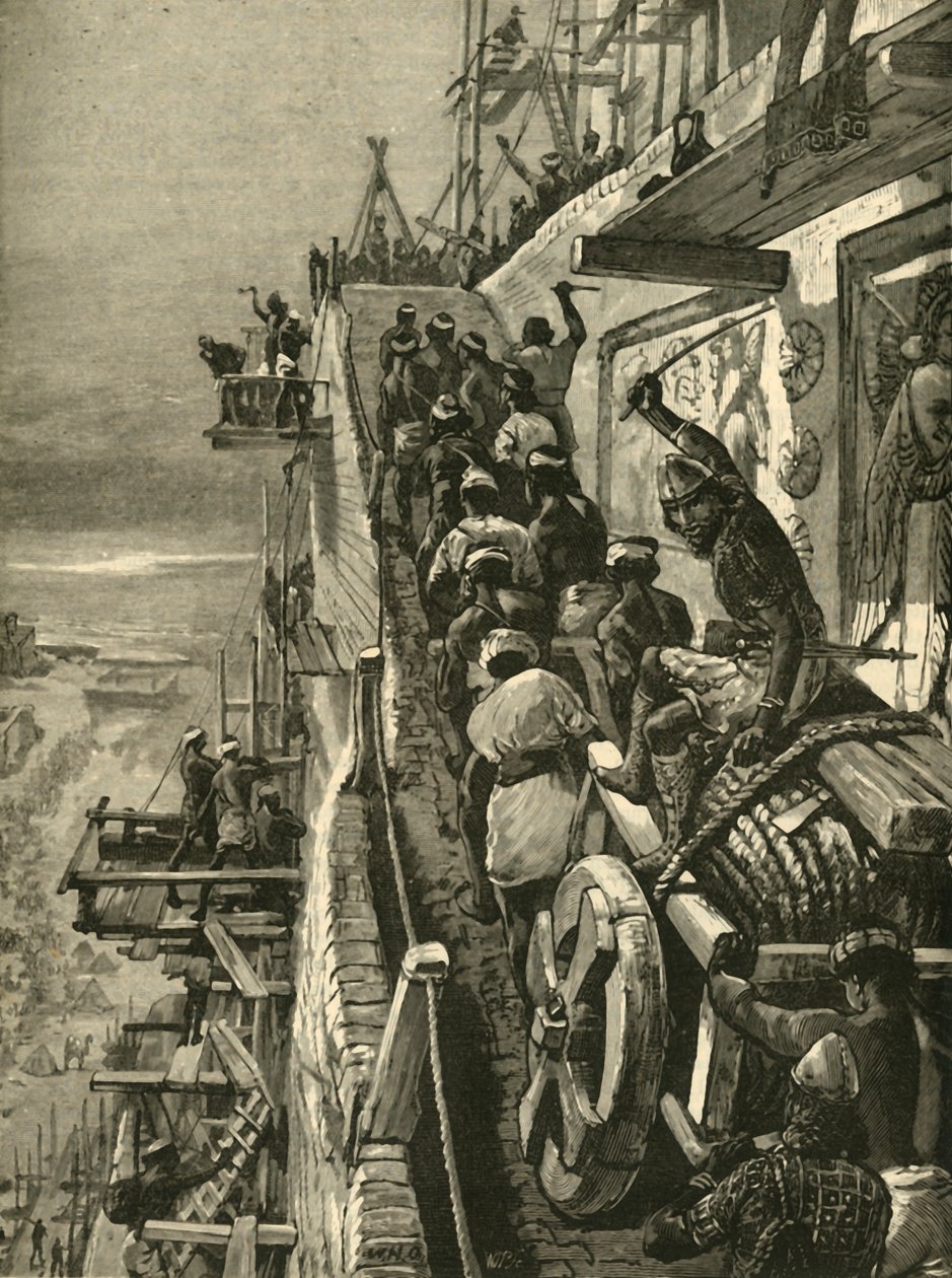 Bábel építése, 1890. alkotó: Unbekannt