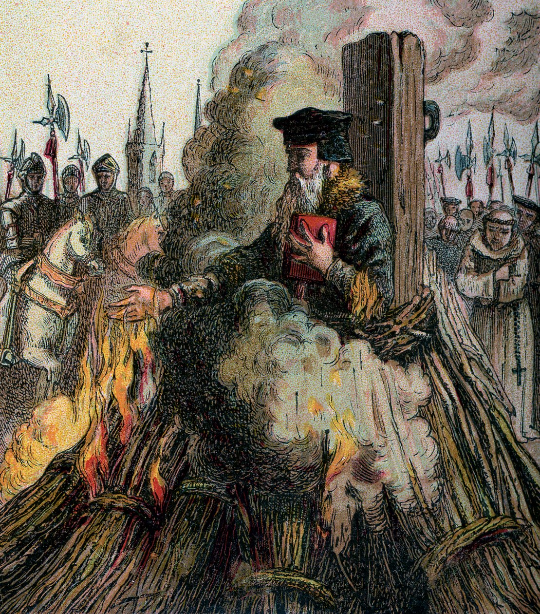 Cranmer égése, 1556, 1850 alkotó: Unbekannt