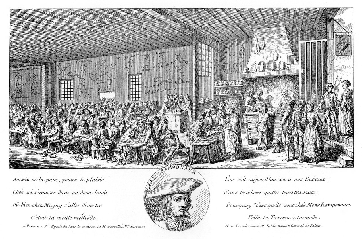 A ramponneau-i kabaré, 1885 alkotó: Unbekannt