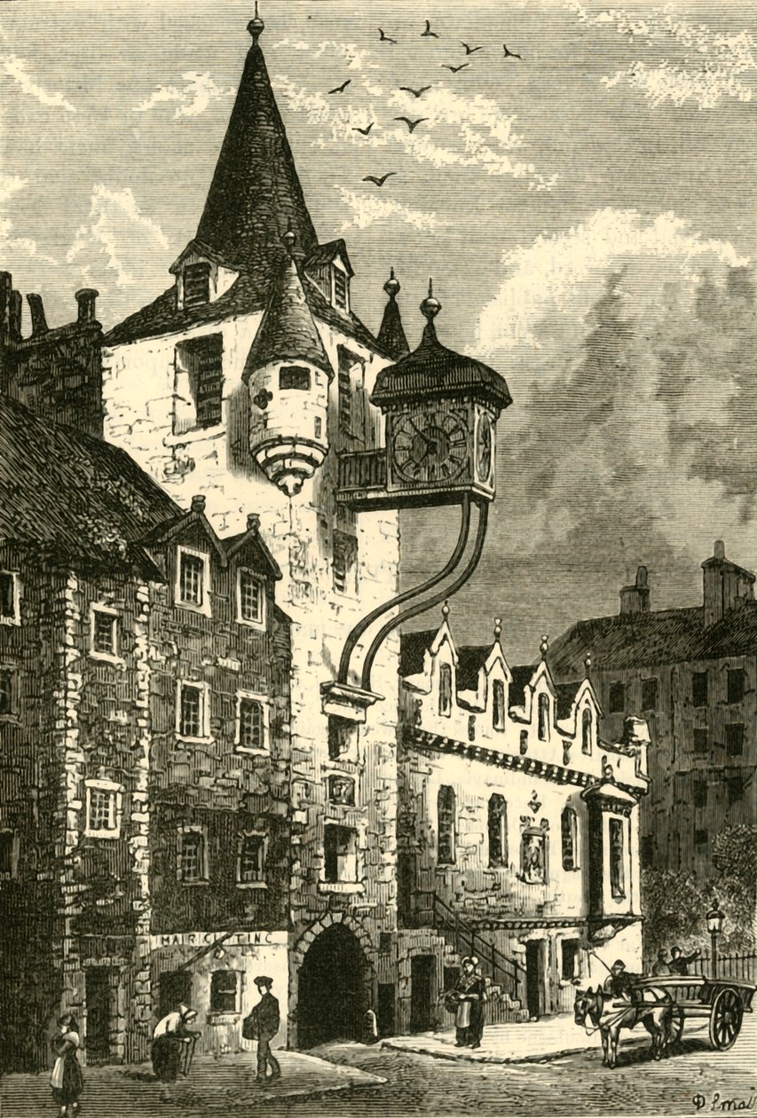 A Canongate Tolbooth, Edinburgh, 1890. alkotó: Unbekannt